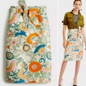 J Crew Floral Retro Skirt Sz 00 Mint Condition!